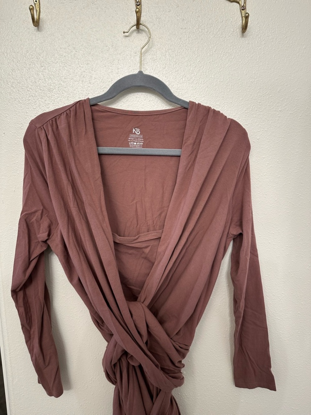 Kindred Bravely Mauve Wrap Skin to Skin top